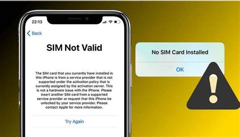 iPhone SIM NOT VALID .